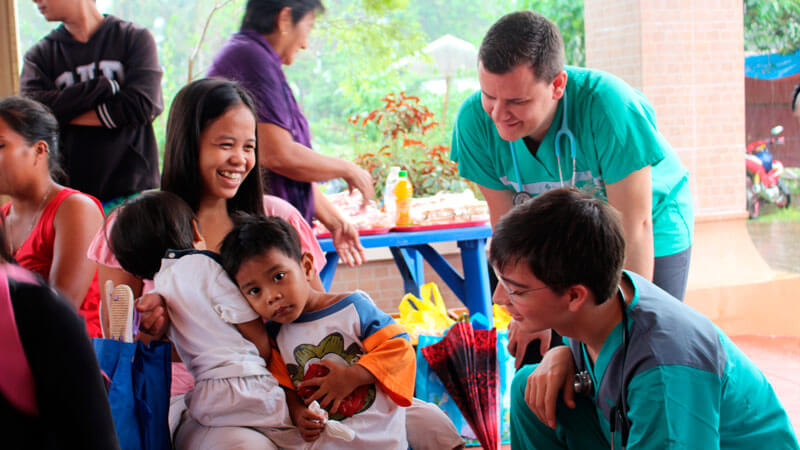 Doctors in action in the Philippines